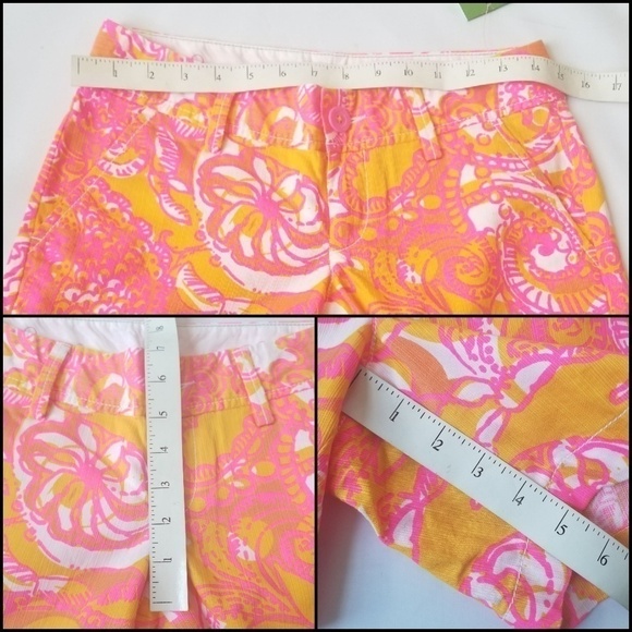 NEW! LILLY PULITZER The Callahan Floral Flat Front Shorts 00. - Picture 8 of 8